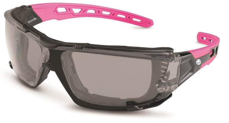 Pink Grasshopper, smoke lens, anti-scratch, anti-fog - Goggles
